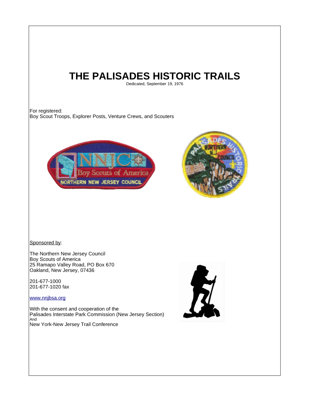 Palisades Historic Trails Information