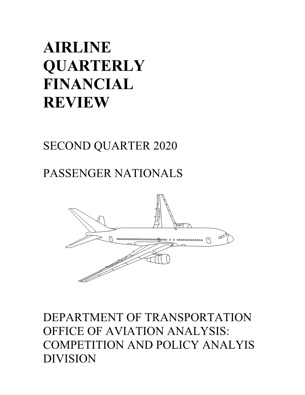 Airline Quarterly Financial Review