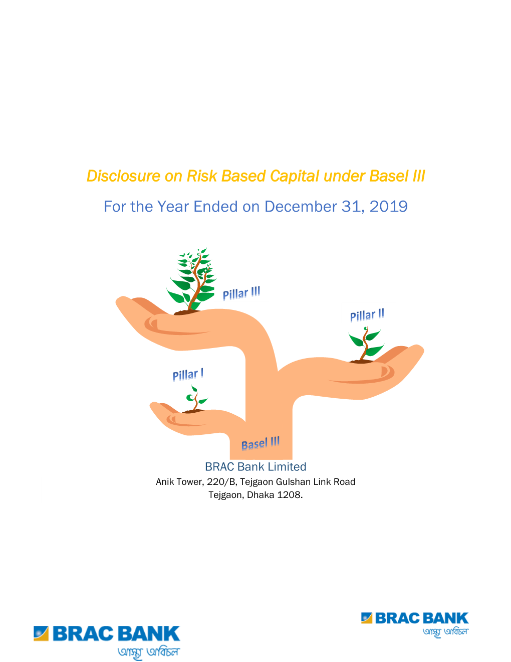 Disclosure on Risk Based Capital Adequacy (Basel III)—BRAC Bank Limited. - 2019
