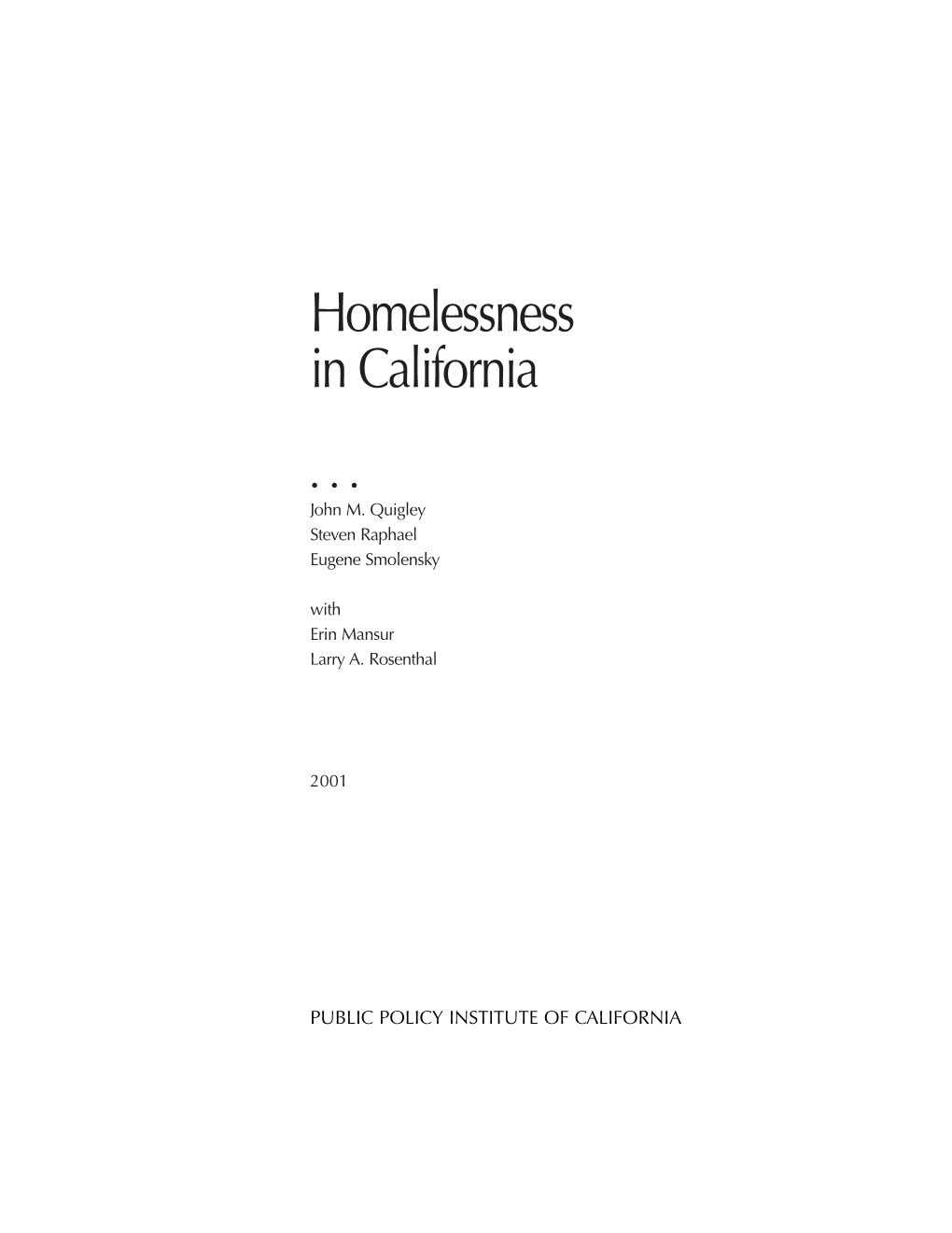 Homelessness in California