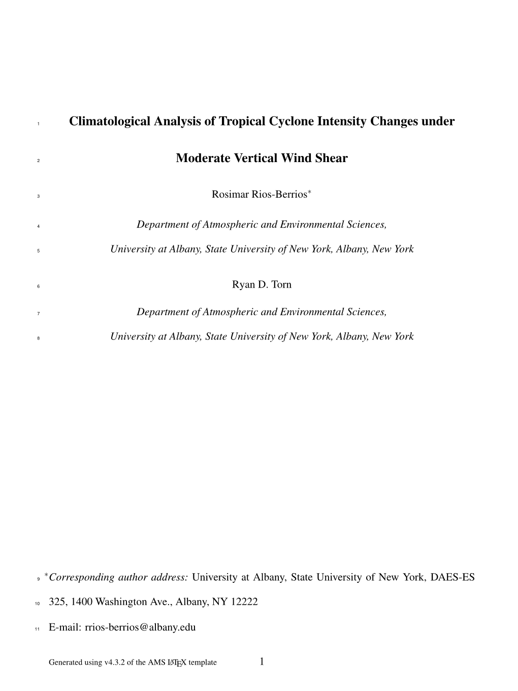 Climatological Analysis of Tropical Cyclone Intensity Changes Under