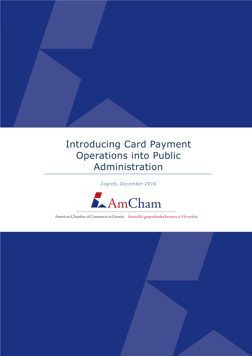 Introducing Card Payment Operations Into Public Administration