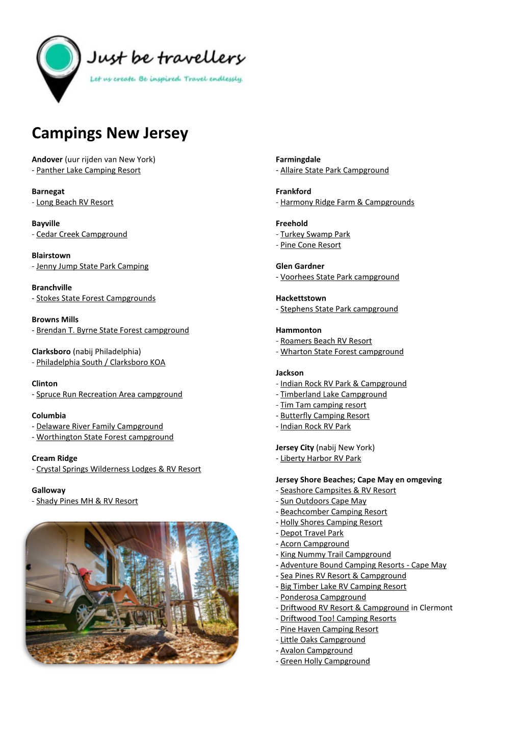Campings New Jersey