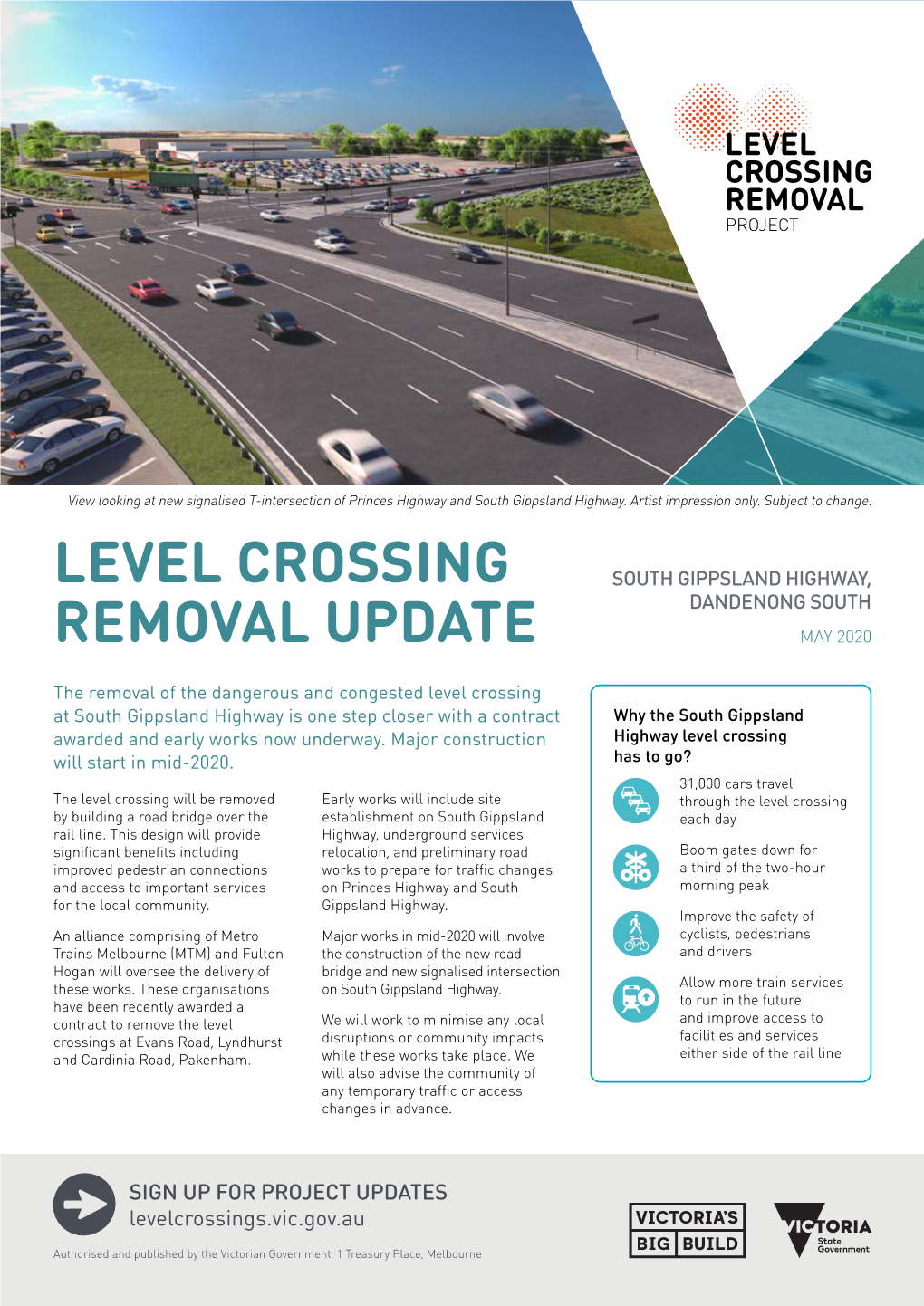 Level Crossing Removal Update