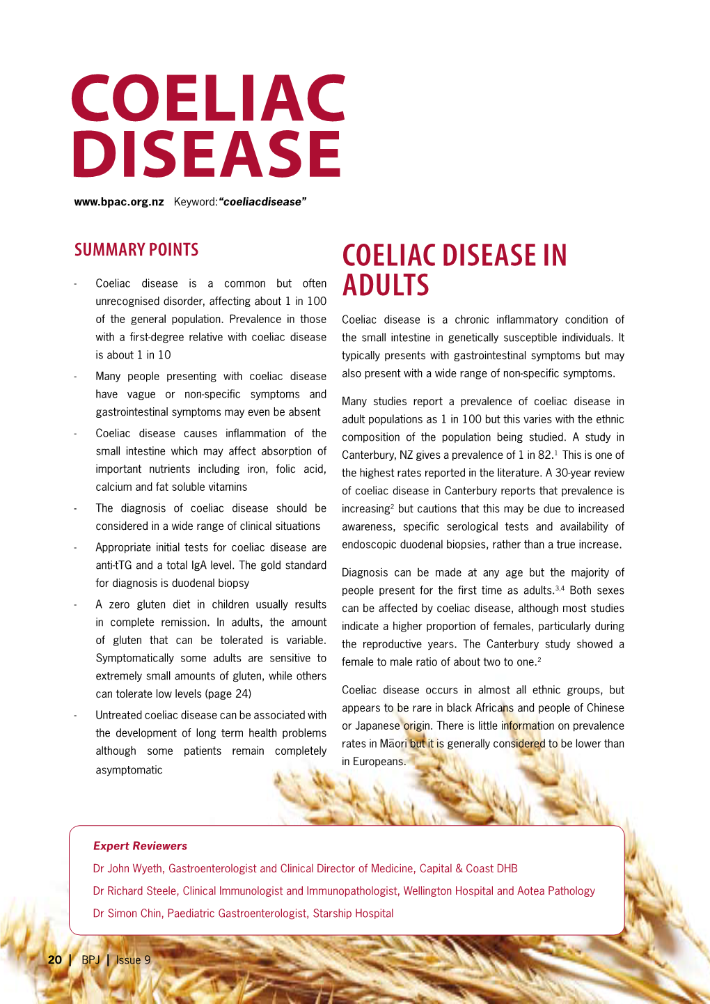 Coeliac Disease Keyword:“Coeliacdisease”