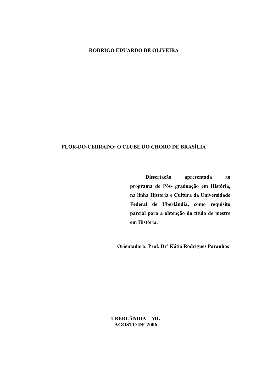 Dissertação Completa Rodrigo Eduardo De Oliveira