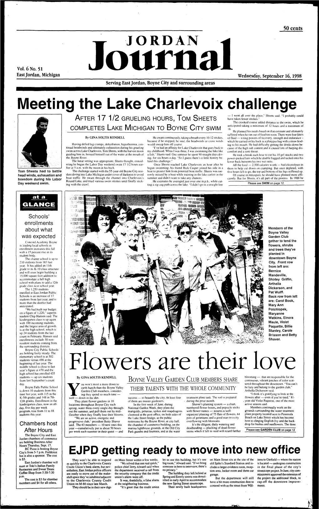 Meeting the Lake Charlevoix Challenge — I Went All Over the Place," Sheets Said