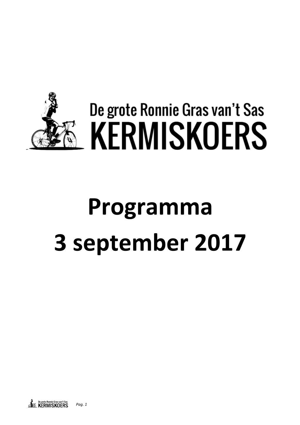 Programma 3 September 2017