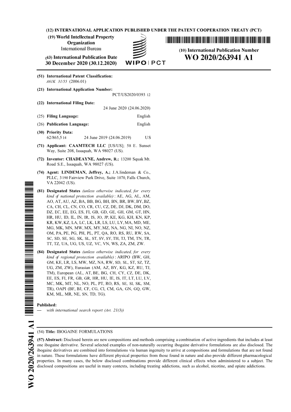 PCT/US2020/0393 12 (22) International Filing Da