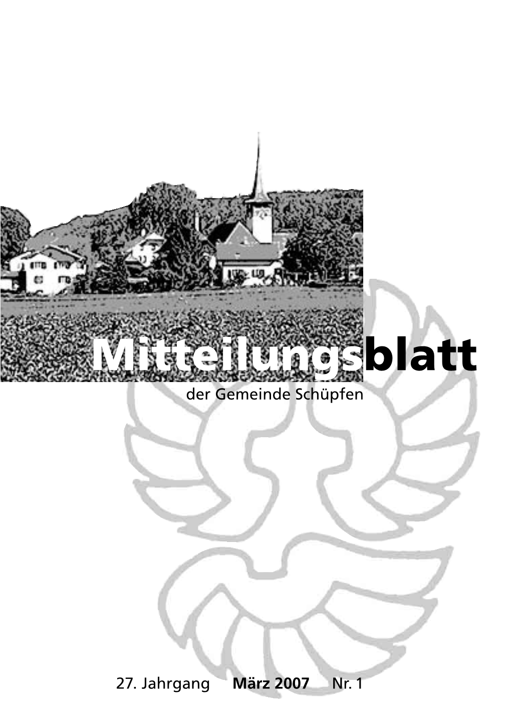 Mitteilungsblatt Der Gemeinde Schüpfen