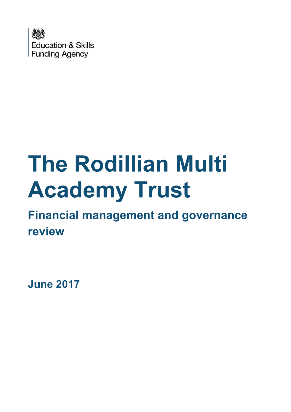 Financial Management and Governance Review Rodillian Multi