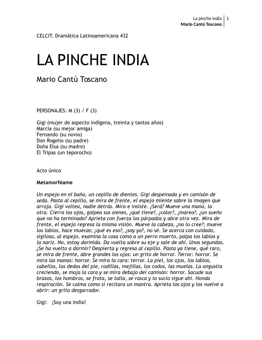 La Pinche India 1 Mario Cantú Toscano