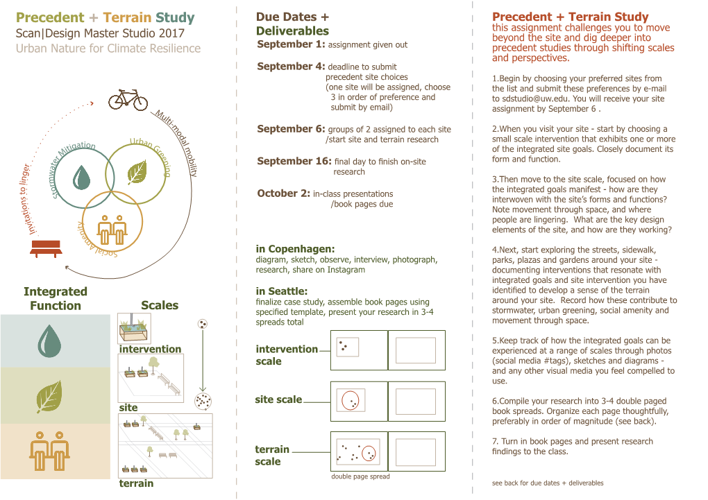 Precedent + Terrain Study