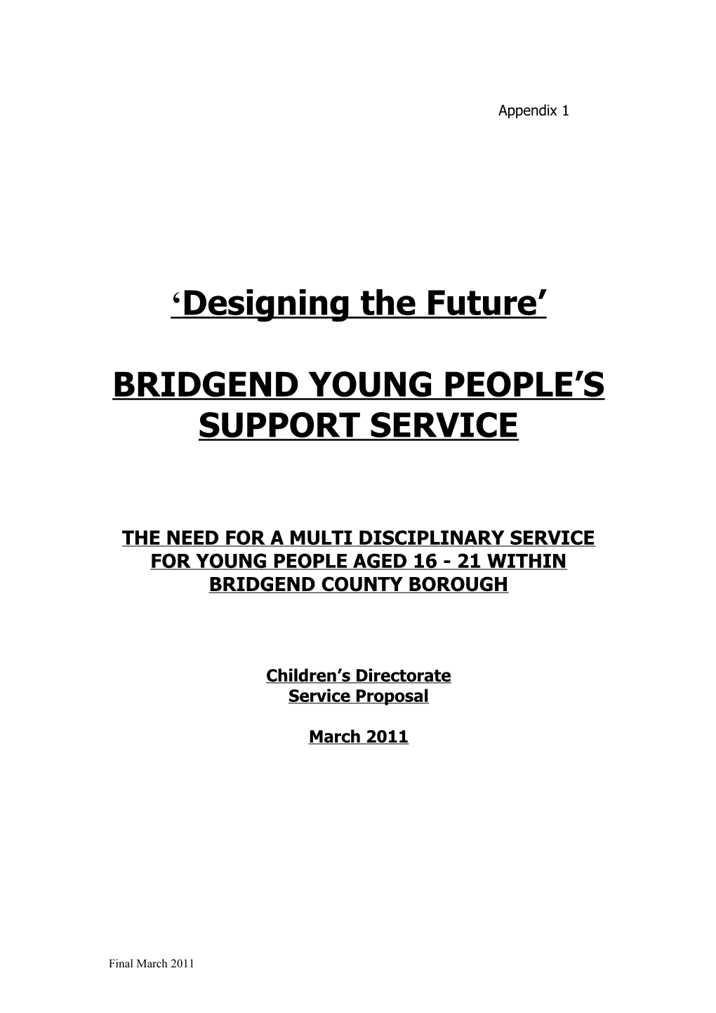 Bridgend Young People S Support Service