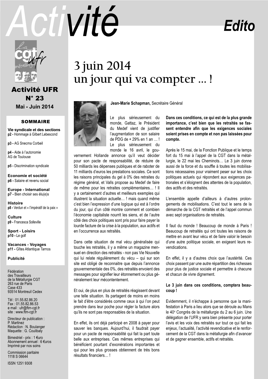 Activité UFR N°23