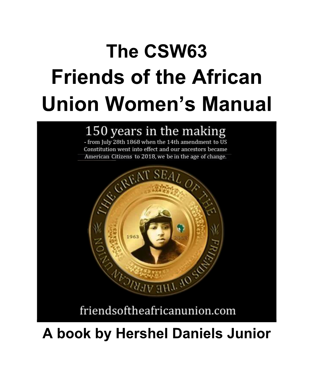 Friends of the African Union Women's Manual