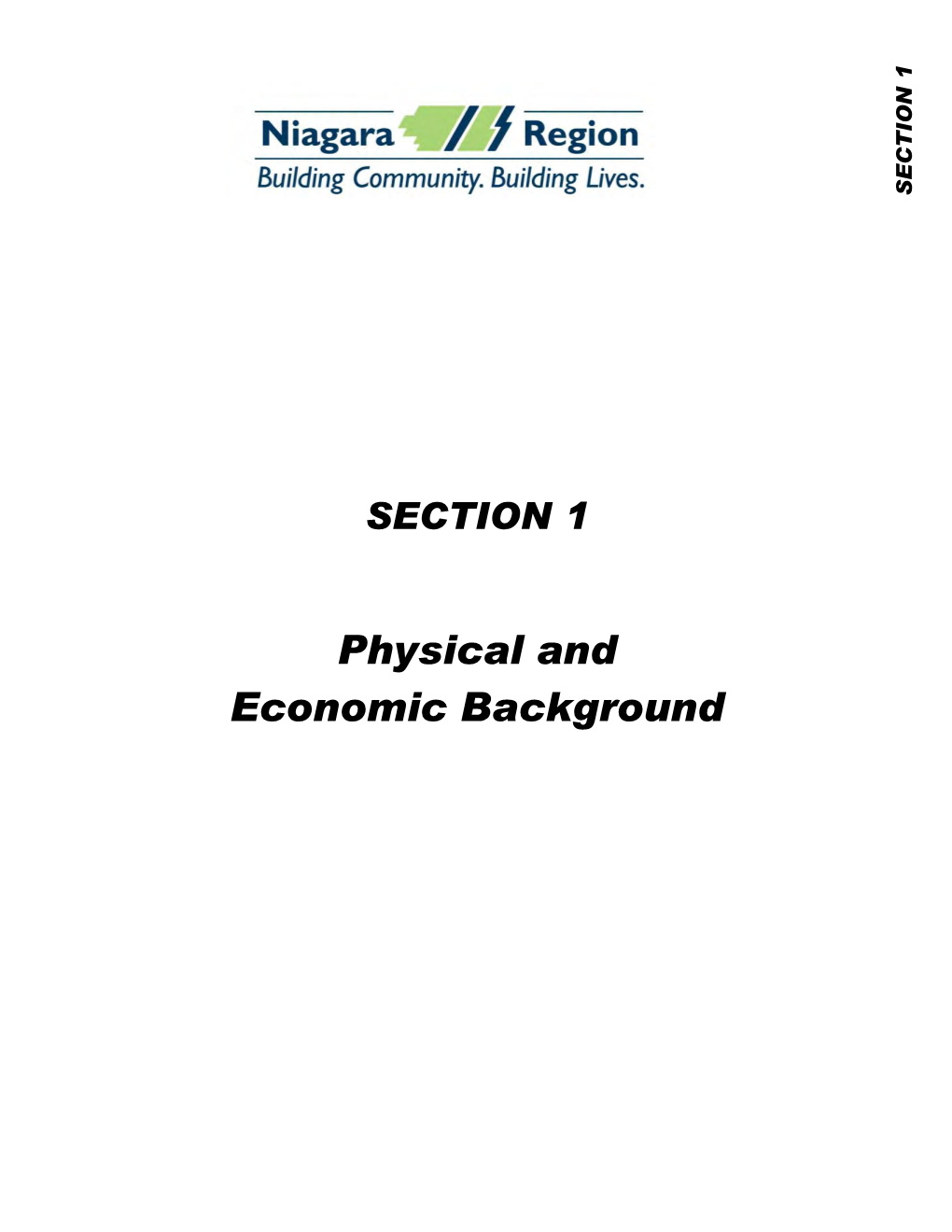 Physical and Economic Background (Section 1)