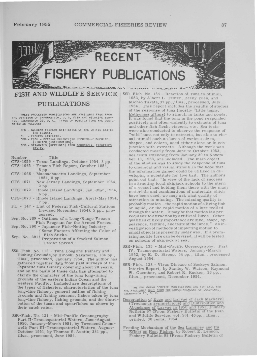 Fishery Publications