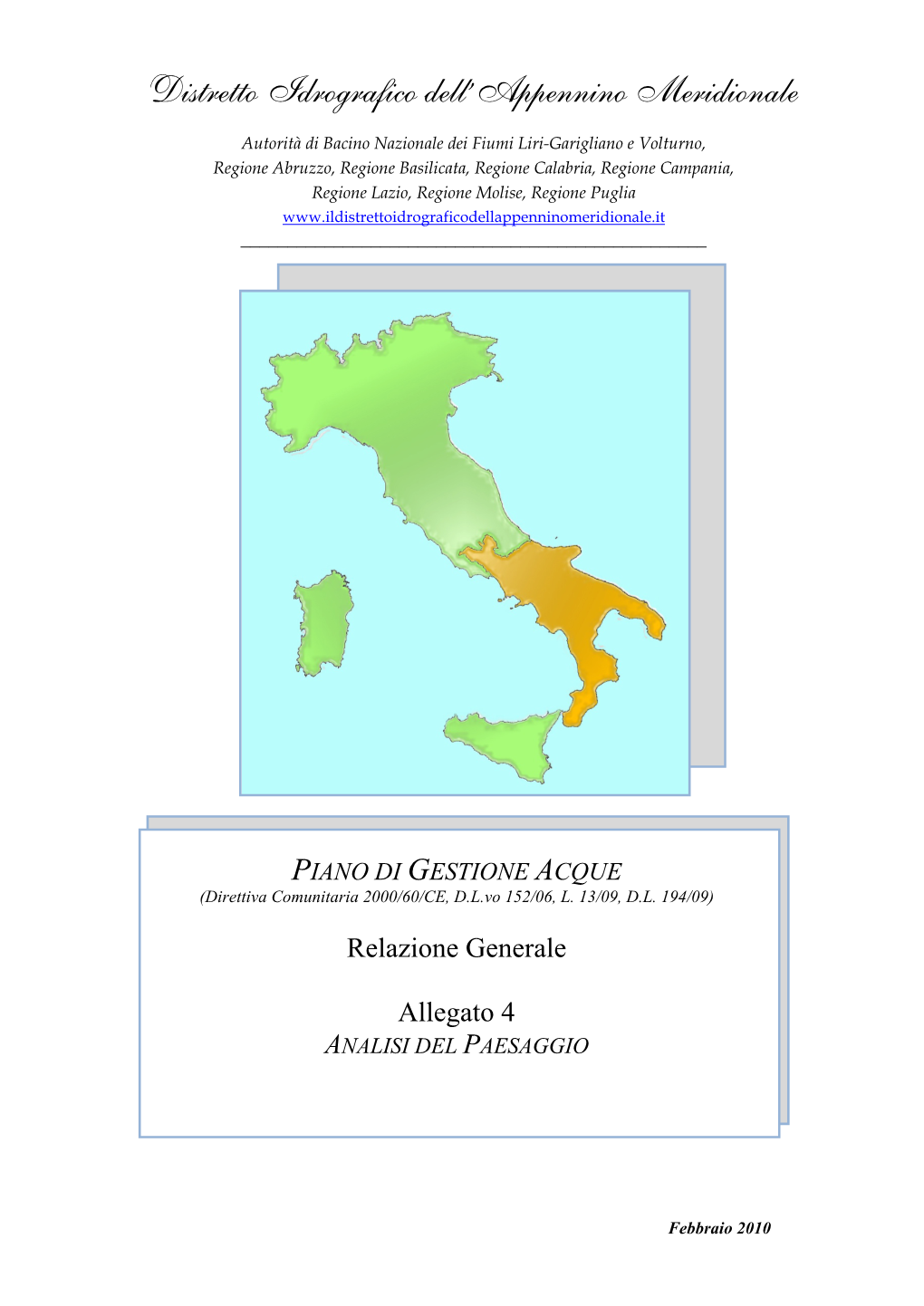 Distretto Idrografico Dell'appennino Meridionale