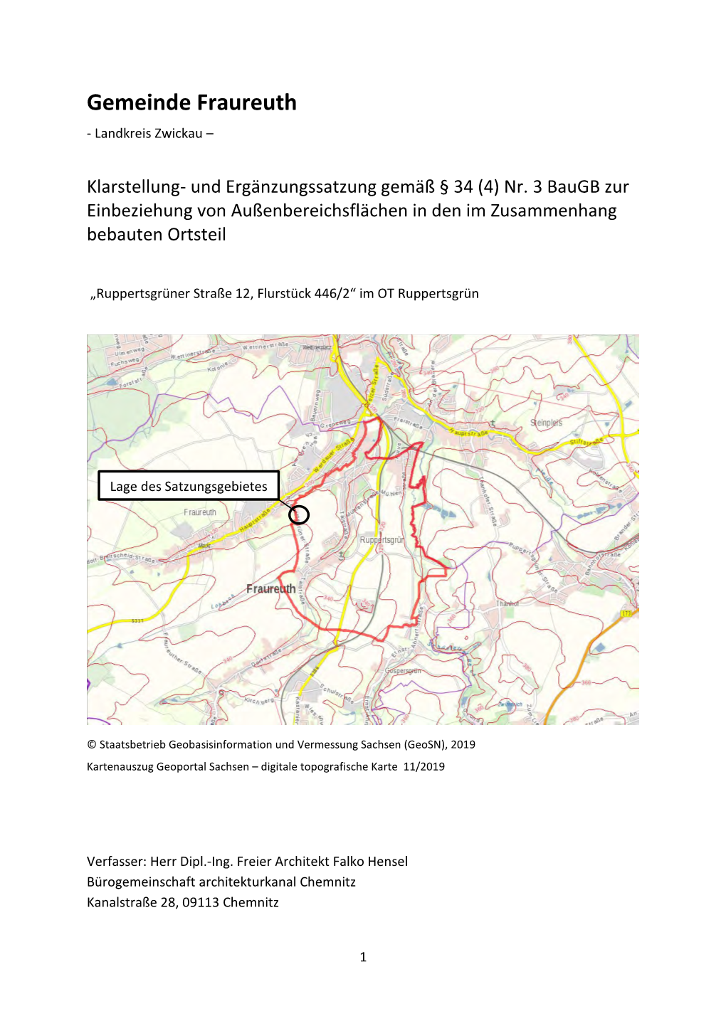 Gemeinde Fraureuth - Landkreis Zwickau –