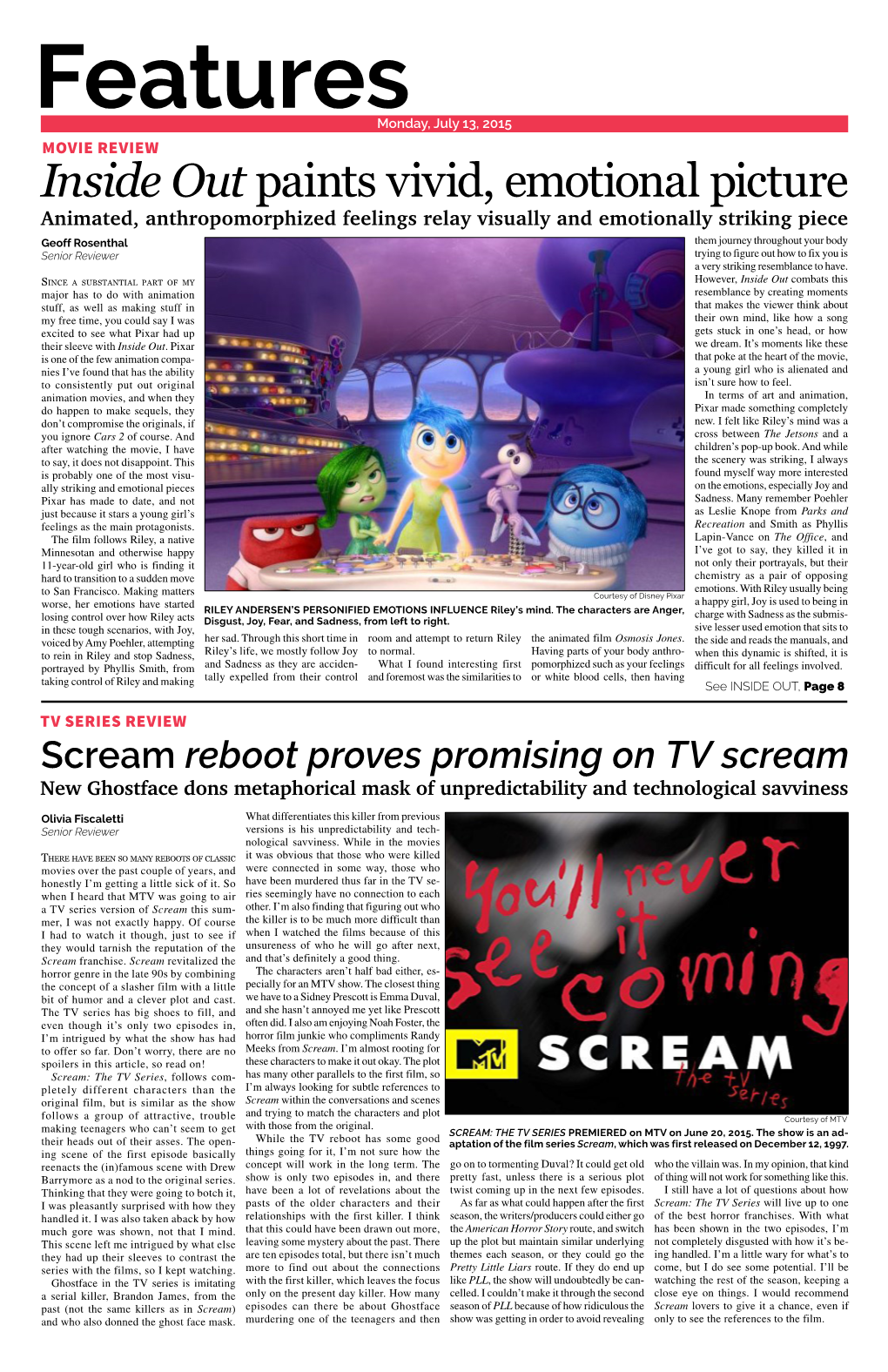 Inside out Paints Vivid, Emotional Picture