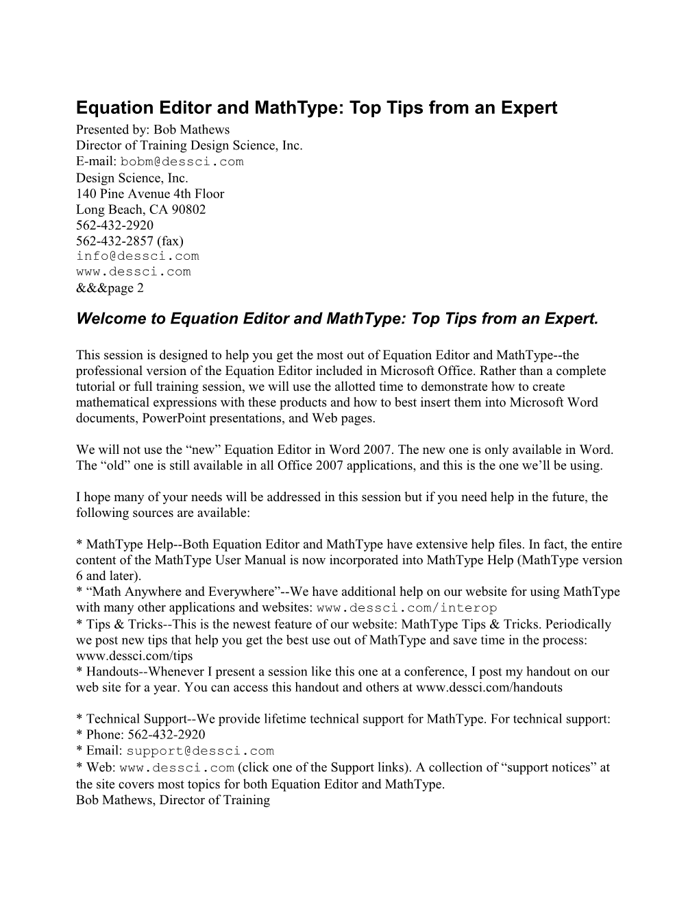 Equation Editor And Mathtype: Top Tips From An Expert