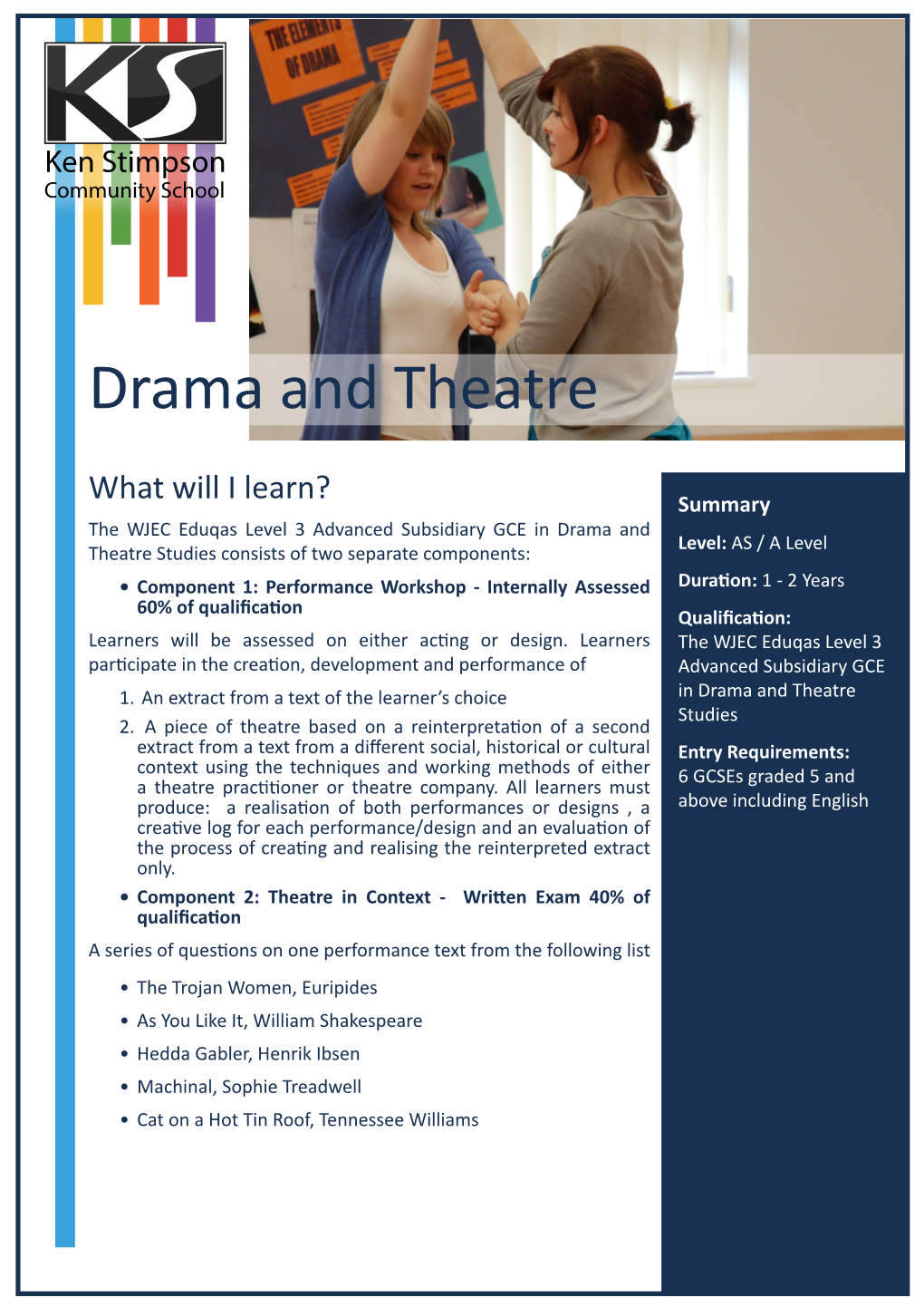 Drama and Theatre