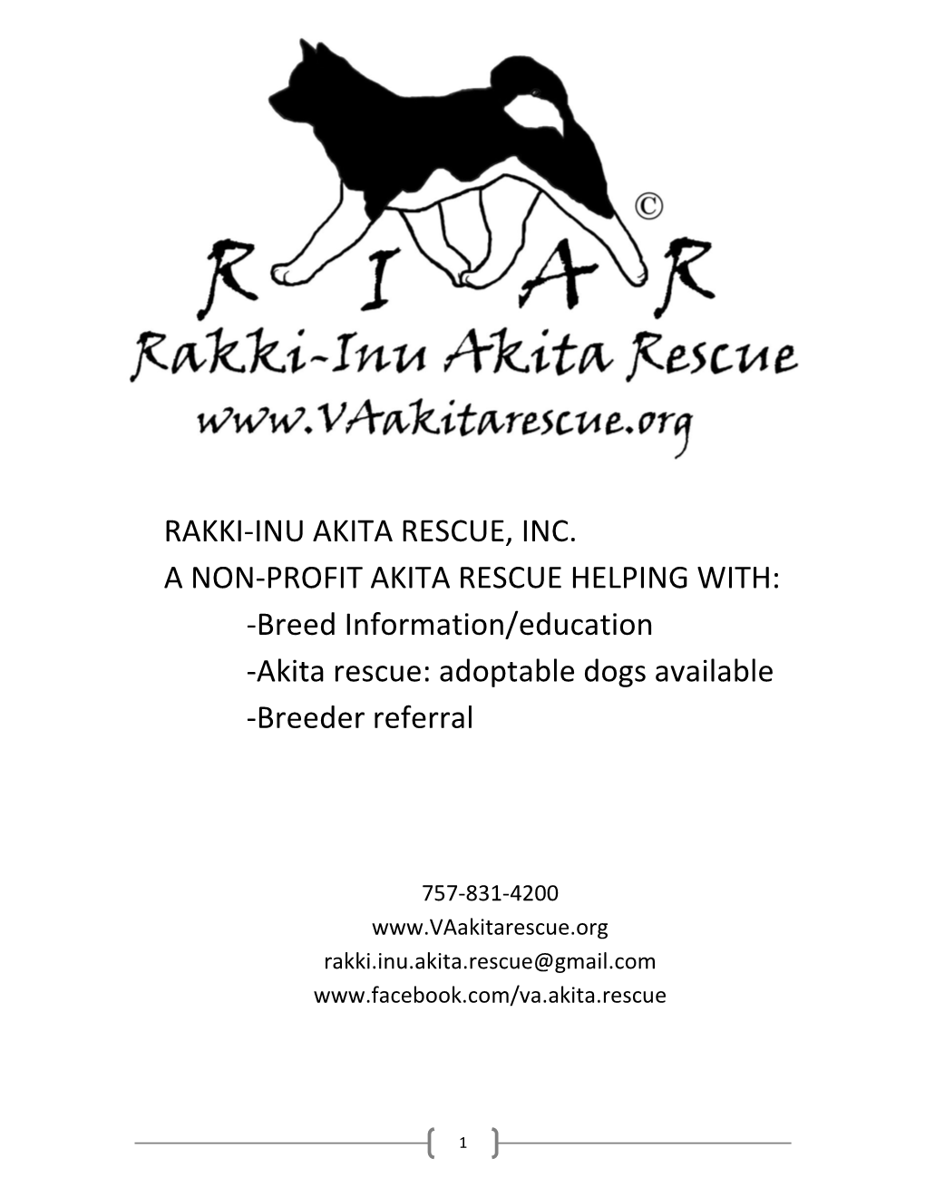 Akita Rescue: Adoptable Dogs Available -Breeder Referral