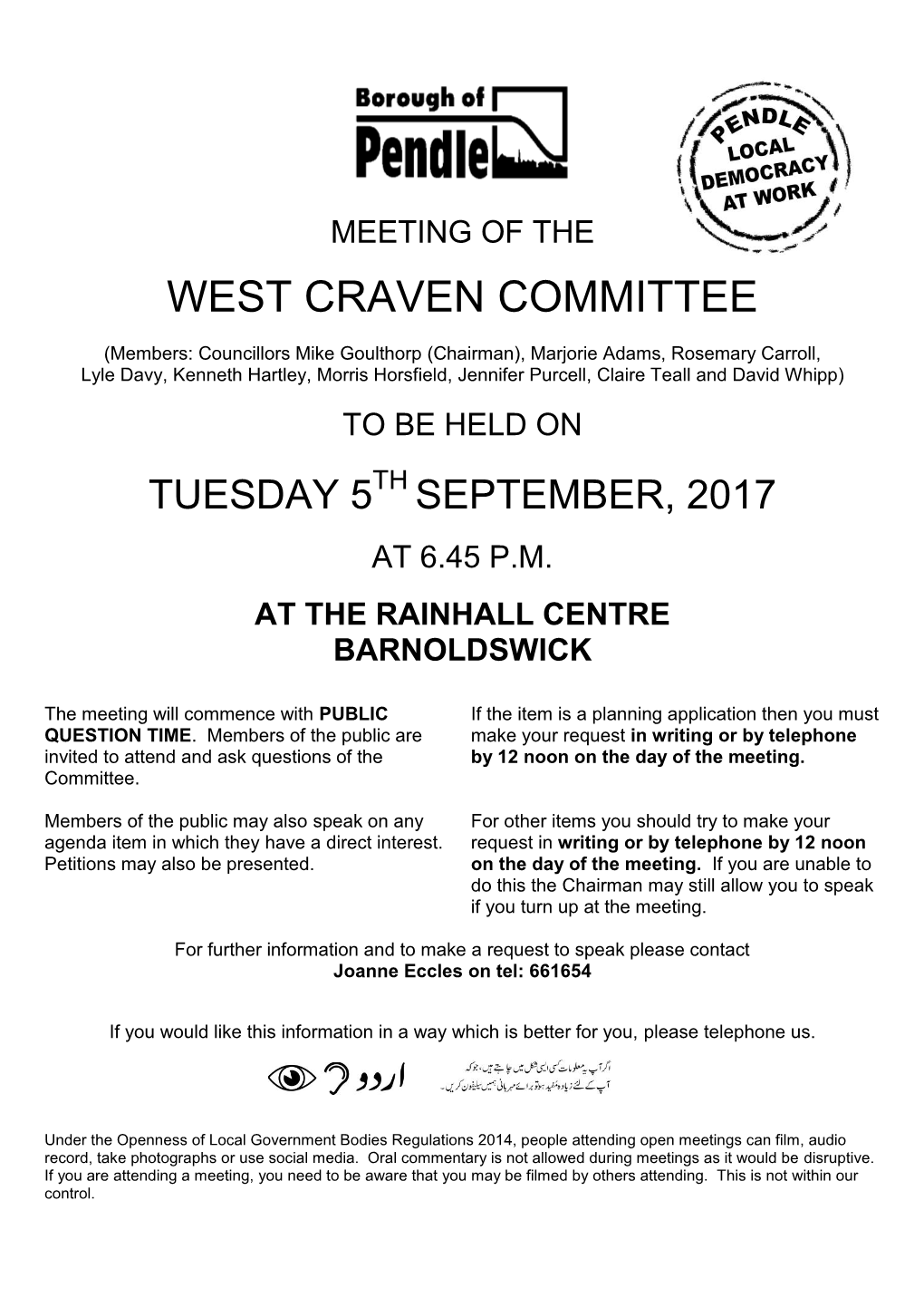 West Craven Committee