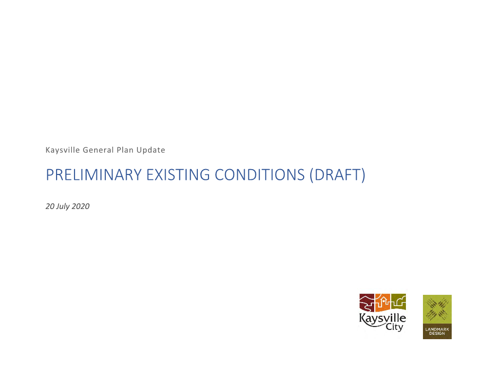 Preliminary Existing Conditions (Draft)