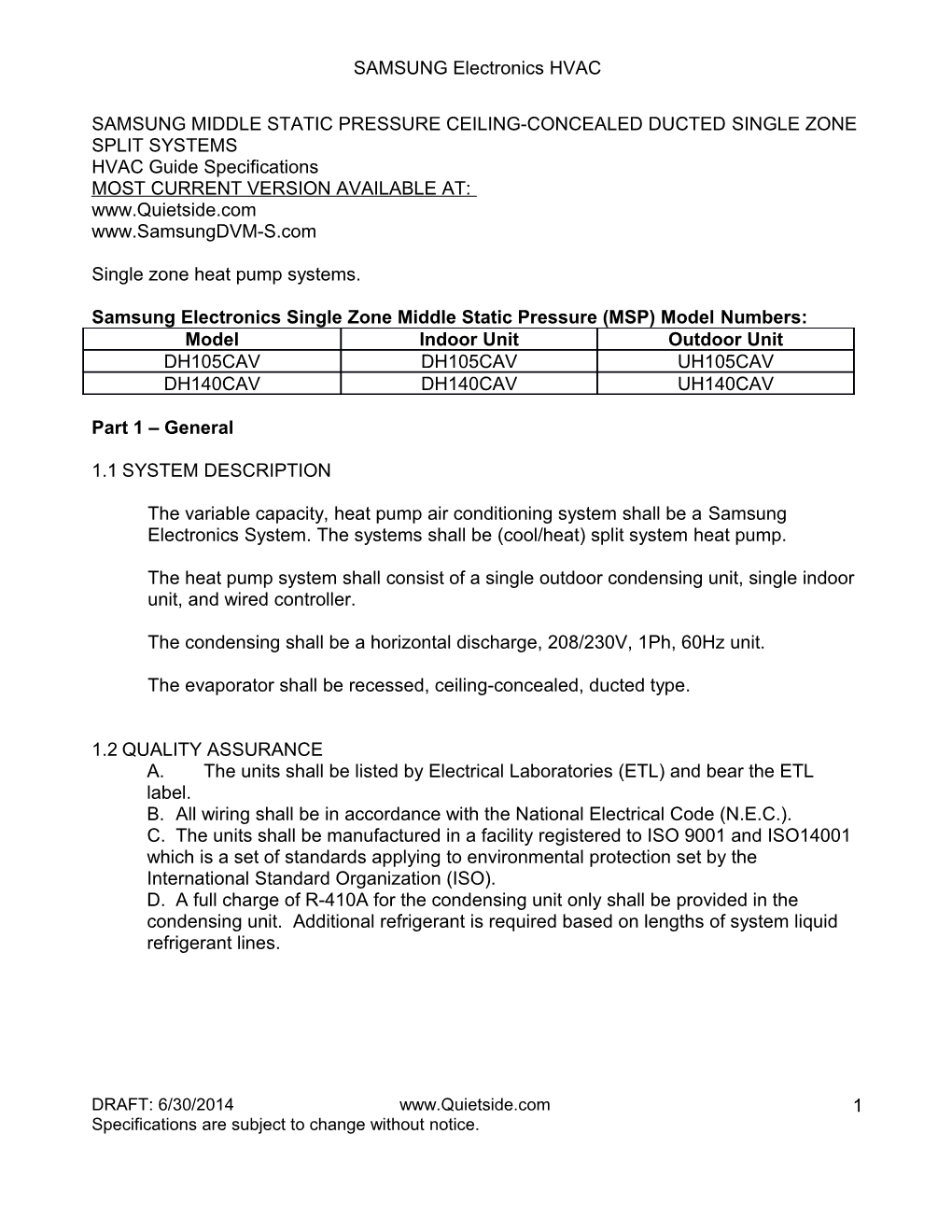 HVAC Guide Specifications s5