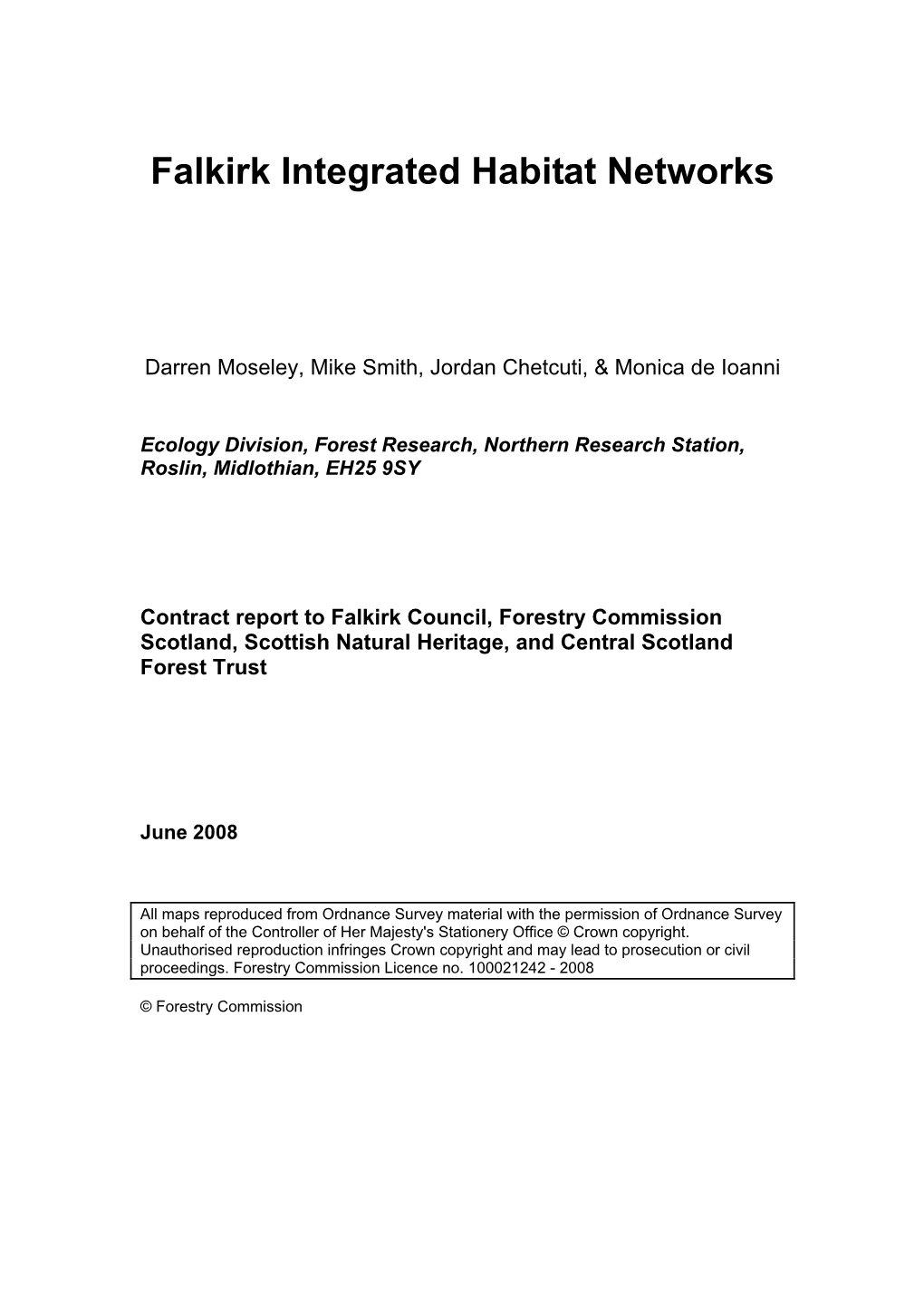 Falkirk Integrated Habitat Networks