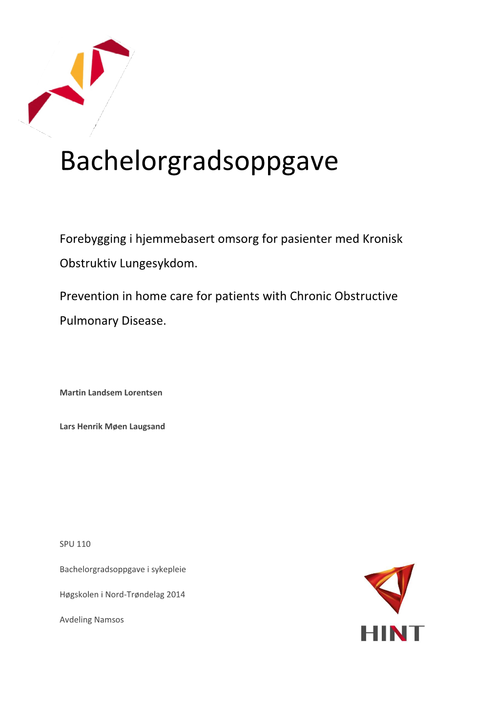 Bachelorgradsoppgave