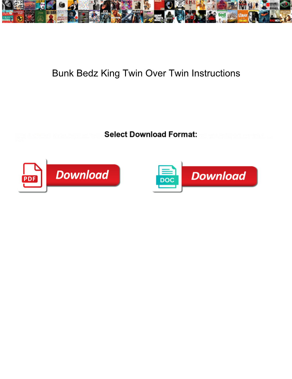 Bunk Bedz King Twin Over Twin Instructions