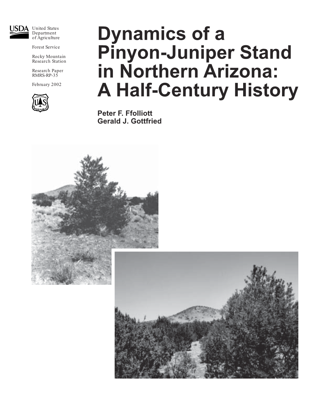 Dynamics of a Pinyon-Juniper Stand in Northern Arizona: a Half-Century History