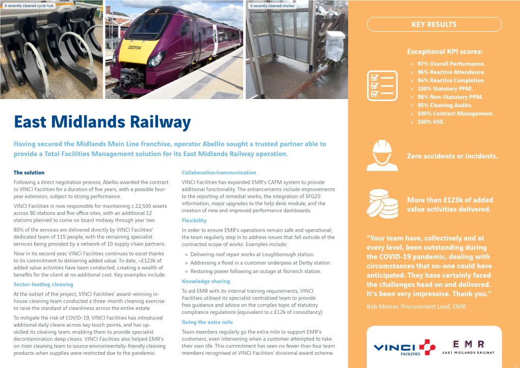 East Midlands Railway » 100% HSE