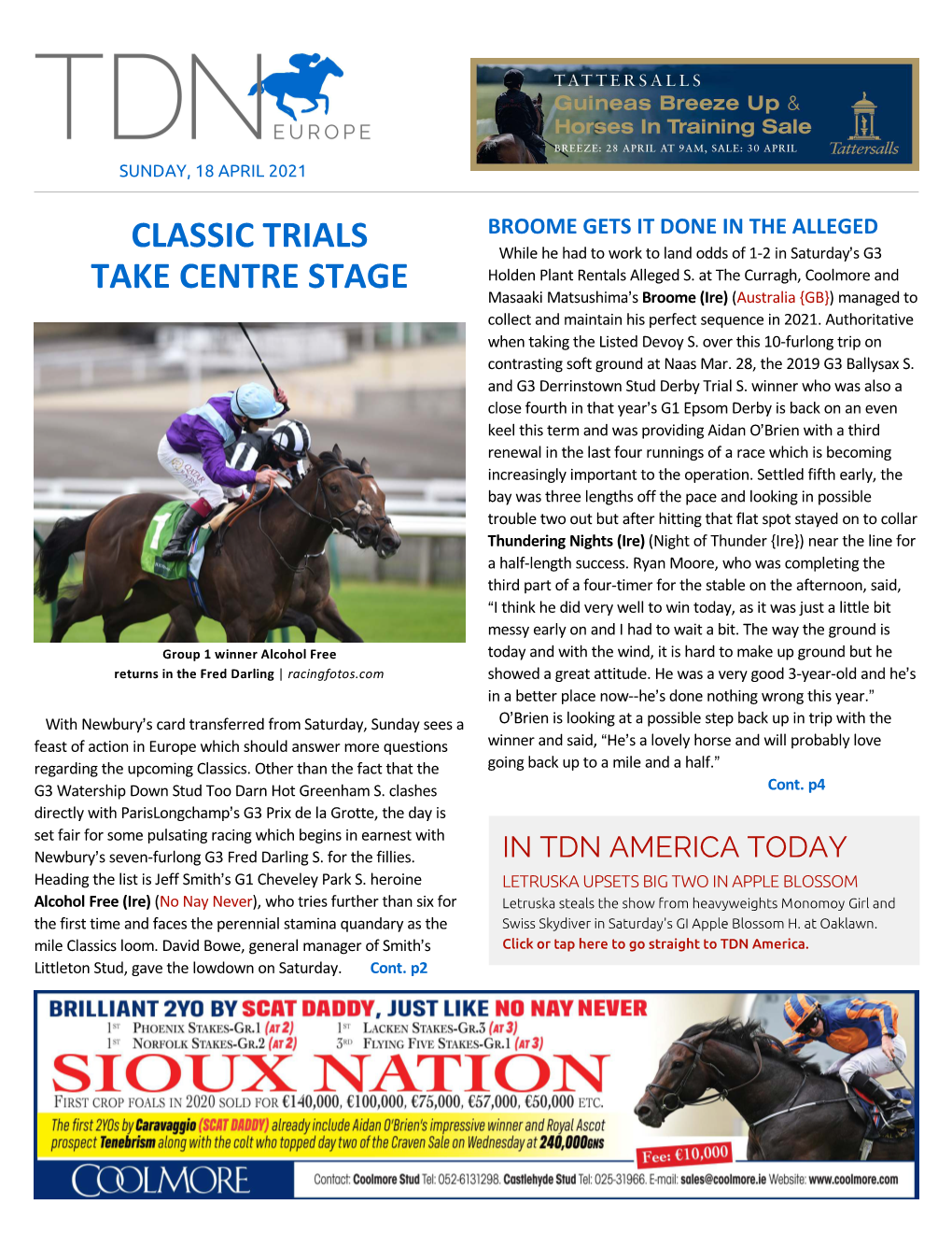 Tdn Europe • Page 2 of 11 • Thetdn.Com Sunday • 18 April 2021