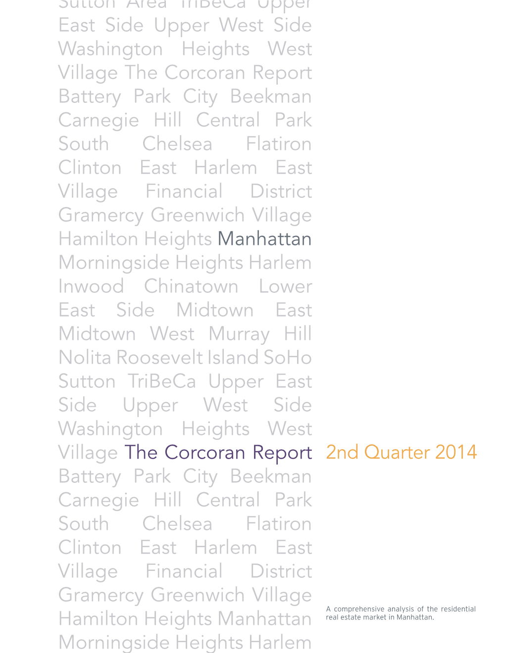 Q2 Manhattan Report-2014 B.Indd