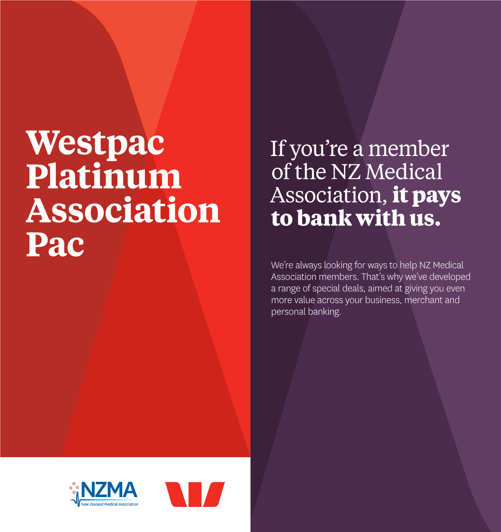 Westpac Platinum Association Pac Benefits (Association Package) Are Available Directly from 6