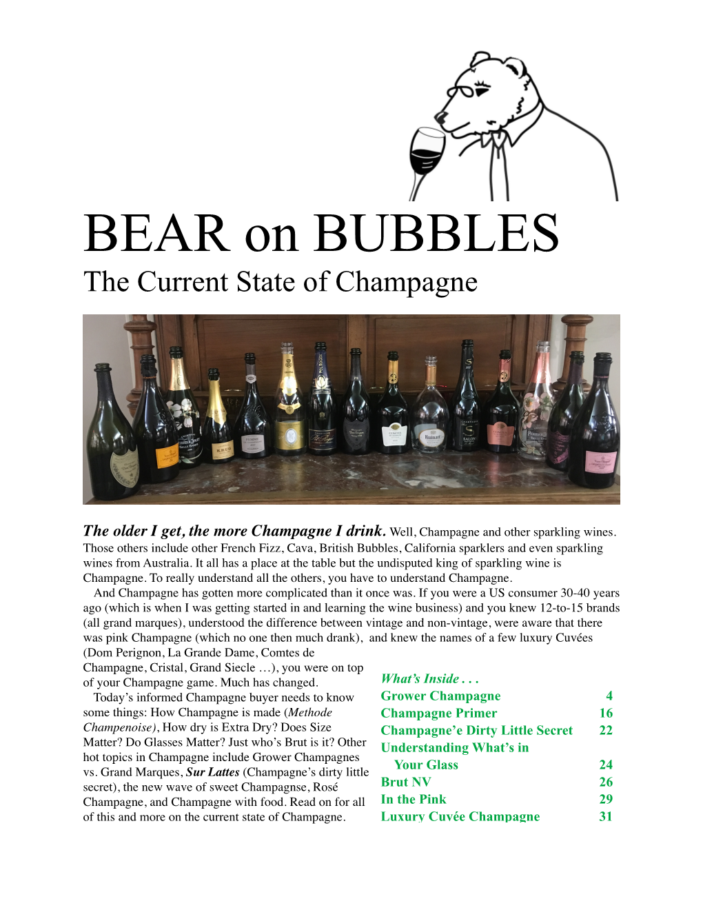 Bear on Bubbles: the Current State of Champagne