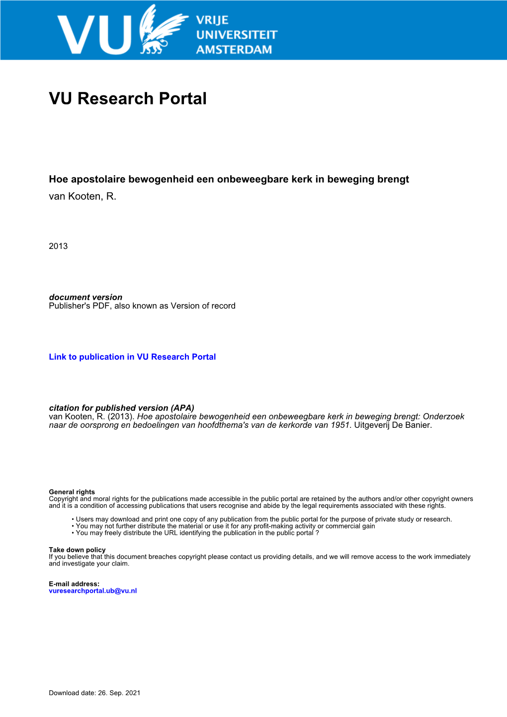 Apostolaire Bewogenheid Voorwerkt.Indd