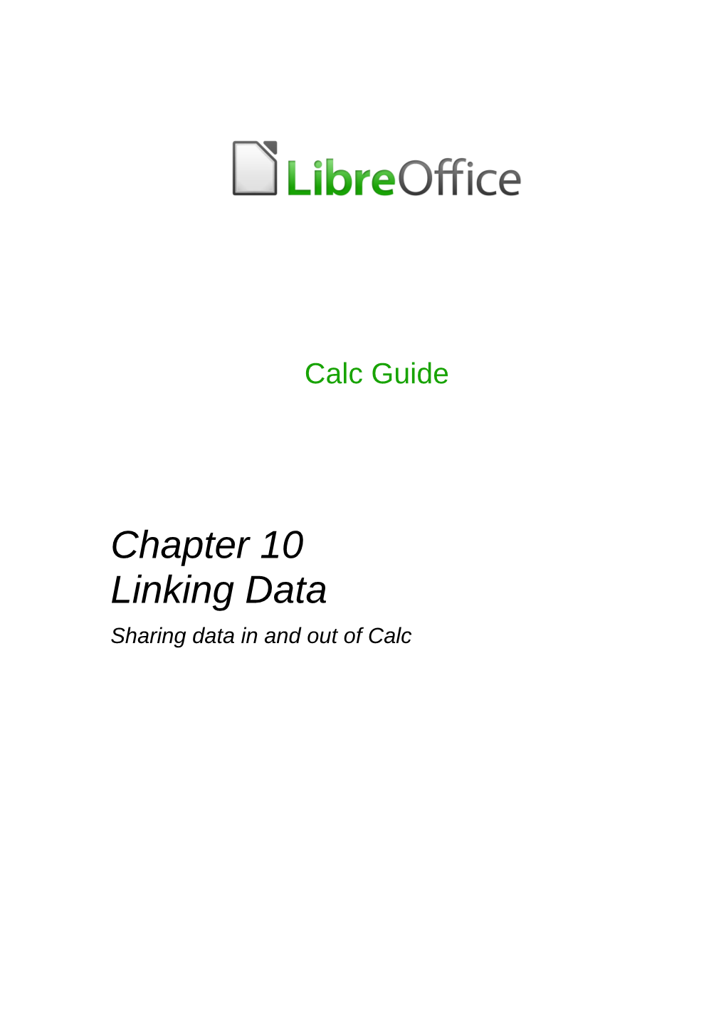 Chapter 10 Linking Calc Data | 3 XML Source