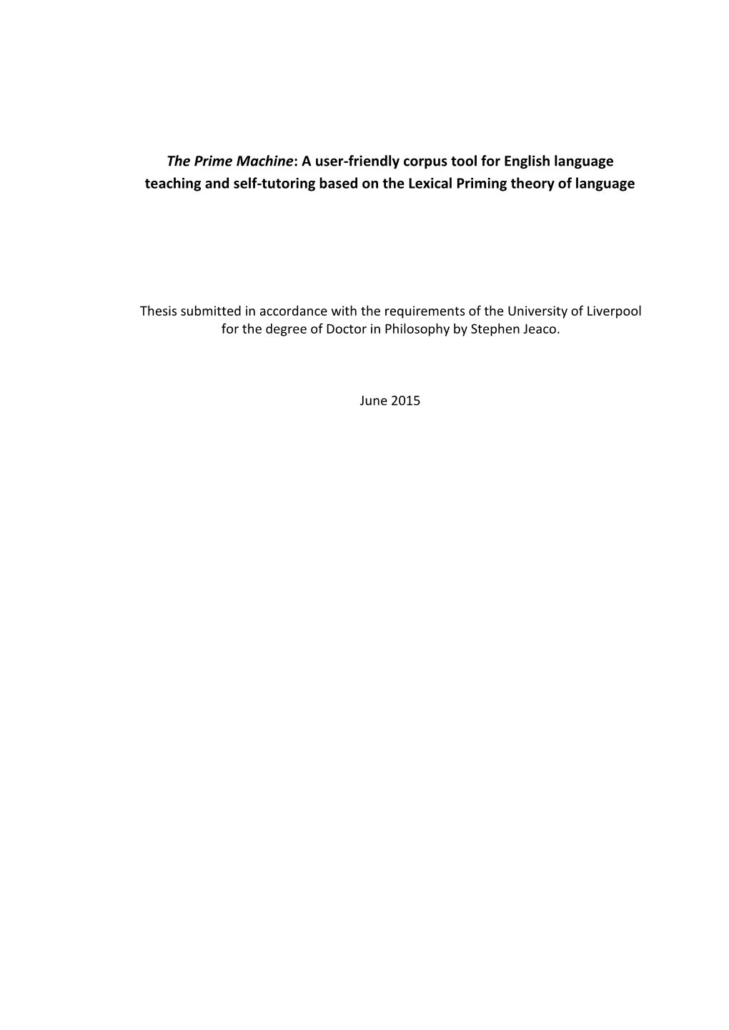 The Prime Machine: a User-Friendly Corpus Tool for English Language Teaching and Self-Tutoring Based on the Lexical Priming Theory of Language