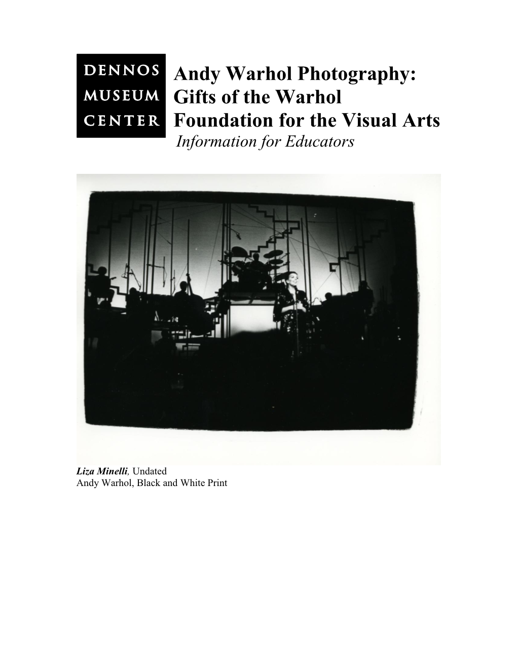 About This Exhibition and the Andy Warhol Foundation for the Visual Arts