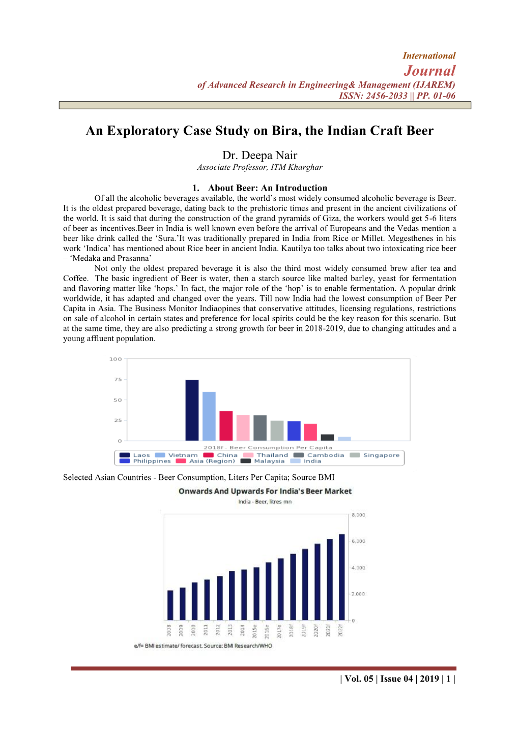 An Exploratory Case Study on Bira, the Indian Craft Beer