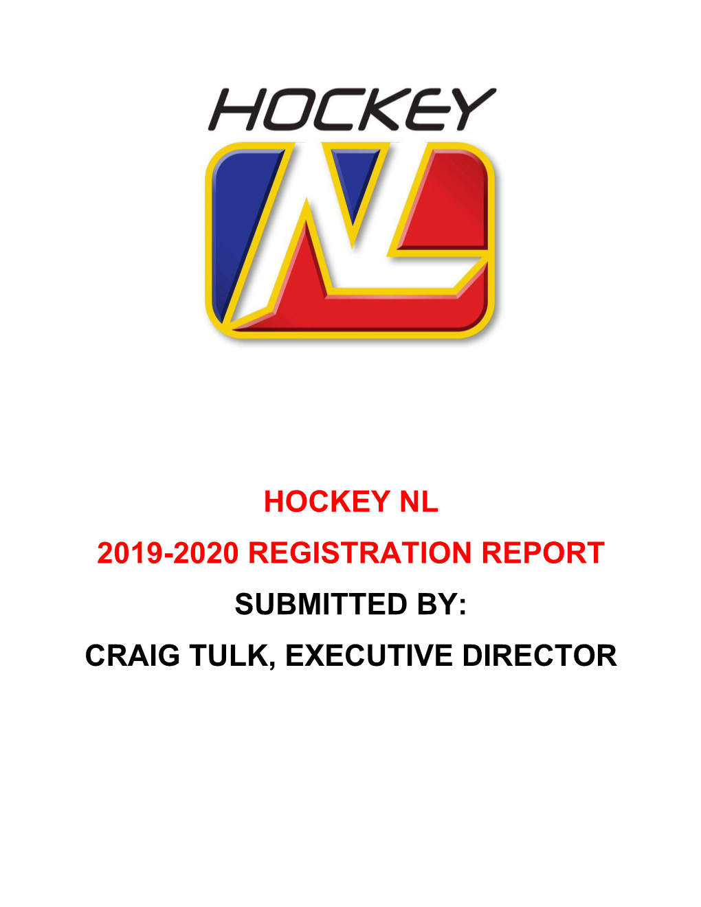 Hockey Nl 2019-2020 Registration Report Submitted By