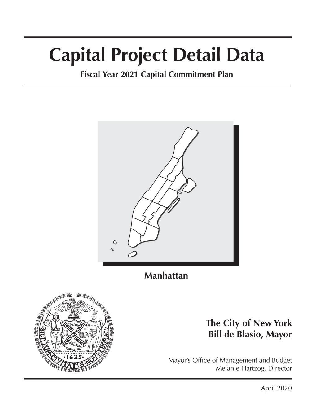 FY 2021 Executive Budget Capital Project Detail