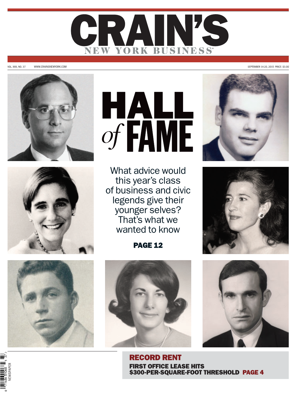 What Advice Would This Year's Class of Business and Civic Legends Give Their Younger Selves?