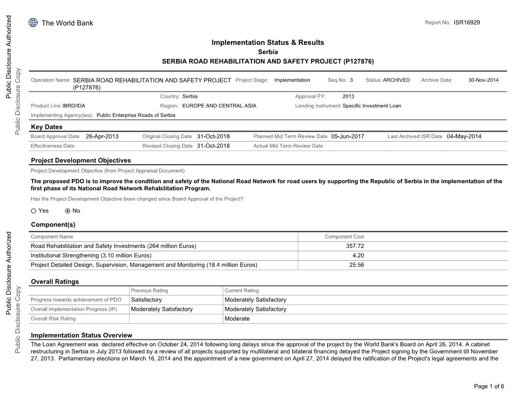 World Bank Document