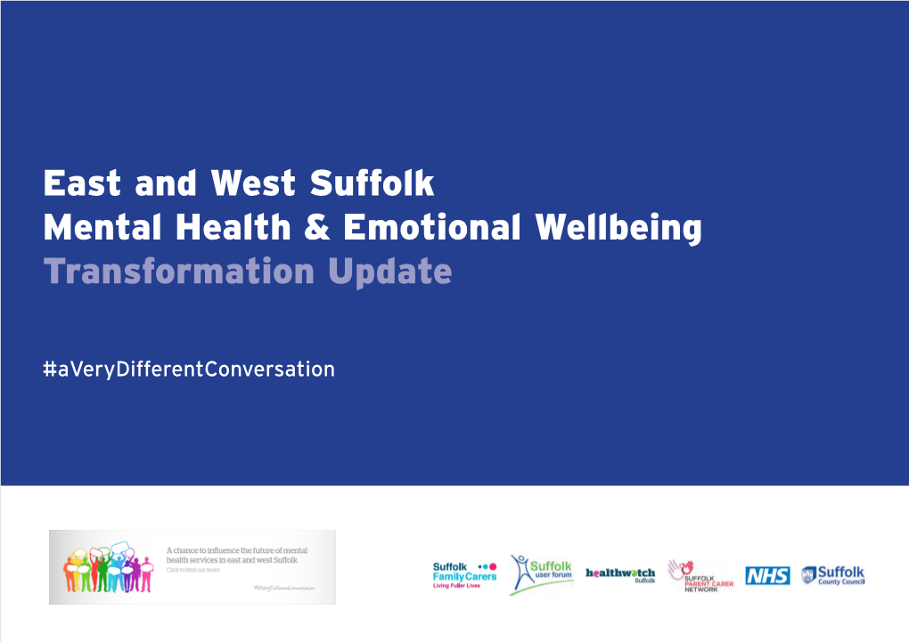 East and West Suffolk Mental Health & Emotional Wellbeing